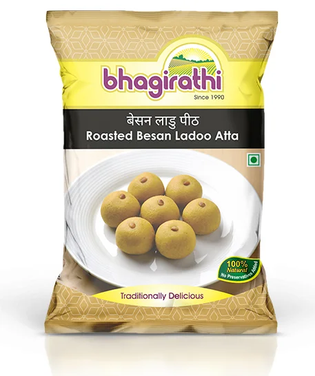 Bhagirathi Roasted Besan Ladoo Atta (बेसन लाडू पीठ) pack