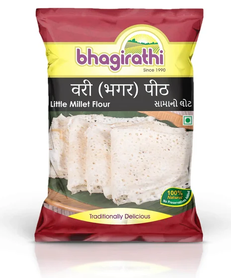 Bhagirathi Little Millet Flour (वरी (भगर) पीठ) pack