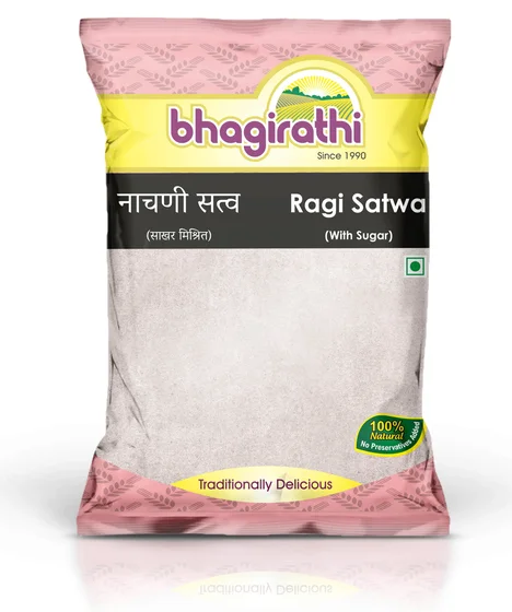 Bhagirathi Ragi Satwa (With Sugar) (नाचणी सत्व (साखर मिश्रित)) pack